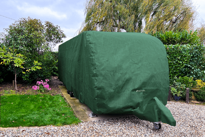 Double Spare Wheel Cover For Caravan/Motorhome - Waterproof Protector For Twin Axles (Up To 15")