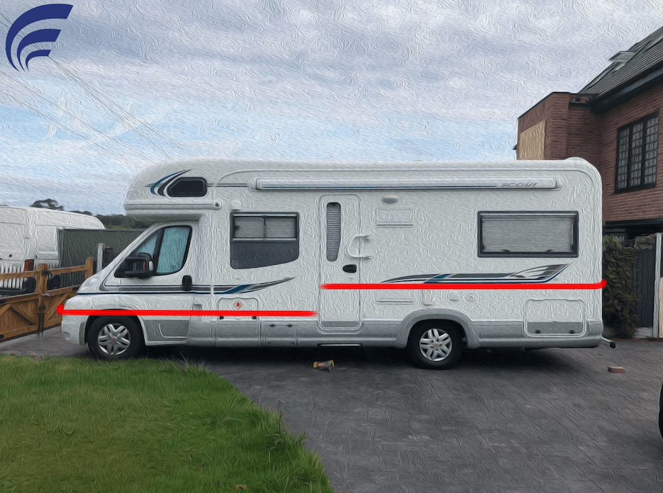 Motorhome door measuring for cover